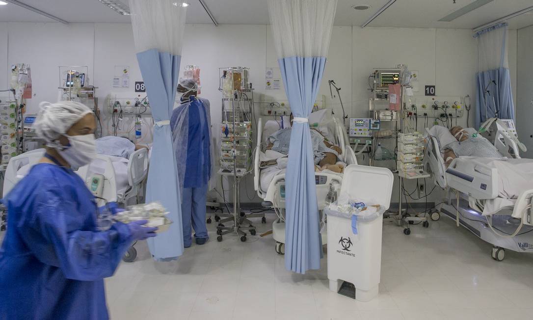 The IPEA showed that if 0.1 percent of Brazilians are contaminated by the end of April there will be a shortage of beds.