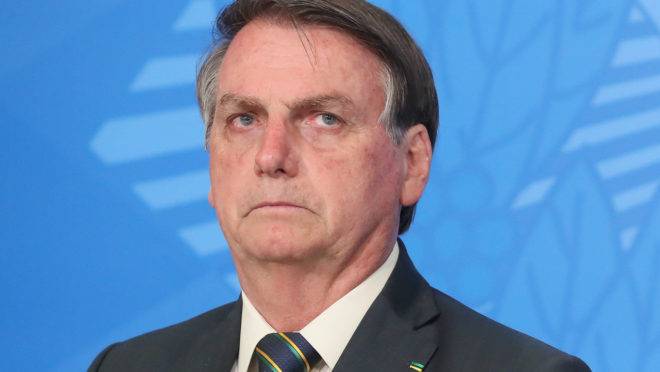 Presidente da República, Jair Bolsonaro na Base Aérea de Brasília, durante Solenidade de Ampliação