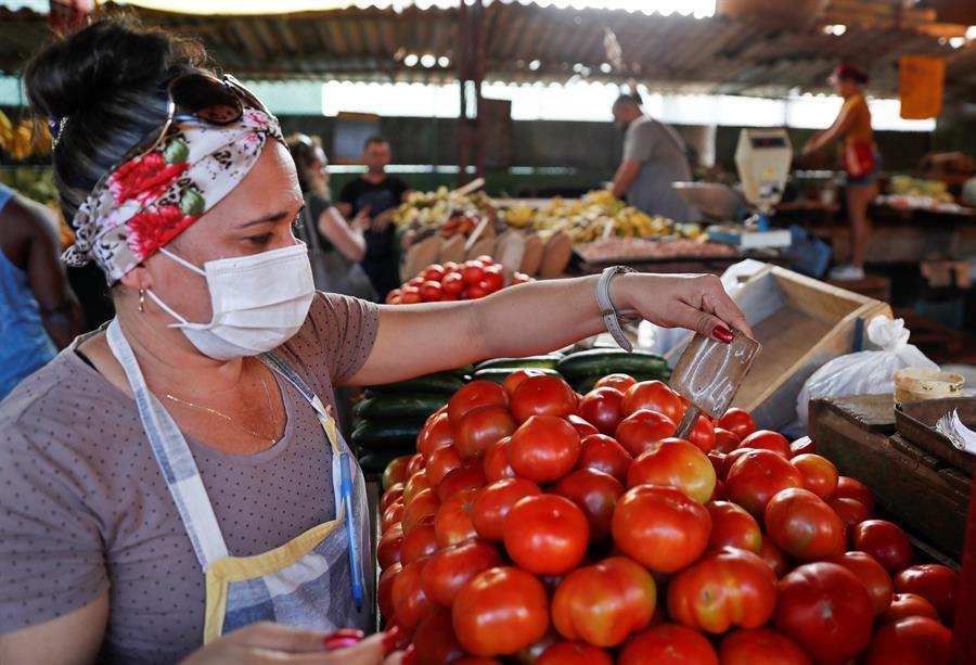 Supermarkets now only sell food and hygiene products.