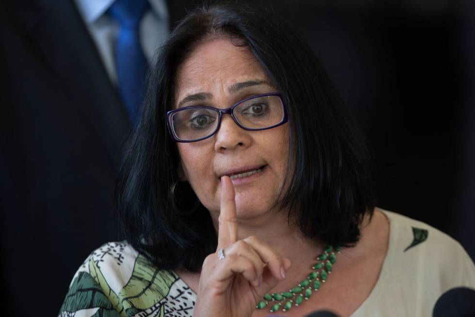 The Brazilian Minister of Women, Family, and Human Rights, Damares Alves.