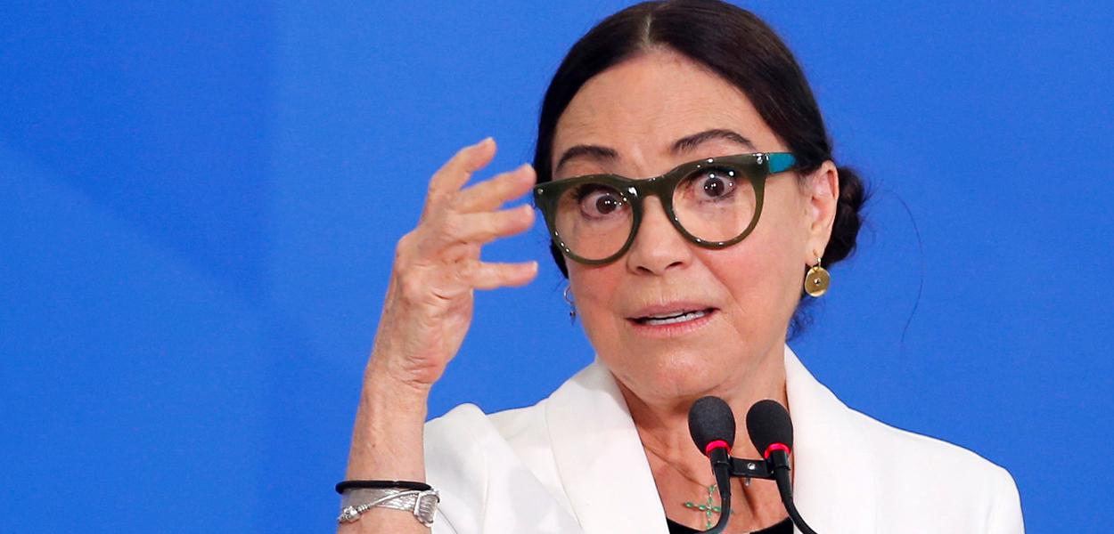 Former TV Globo actress and current special secretary of culture, Regina Duarte.