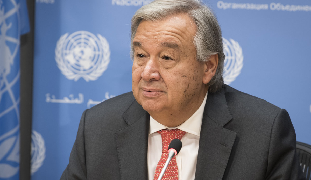 UN Secretary-General Antônio Guterres.
