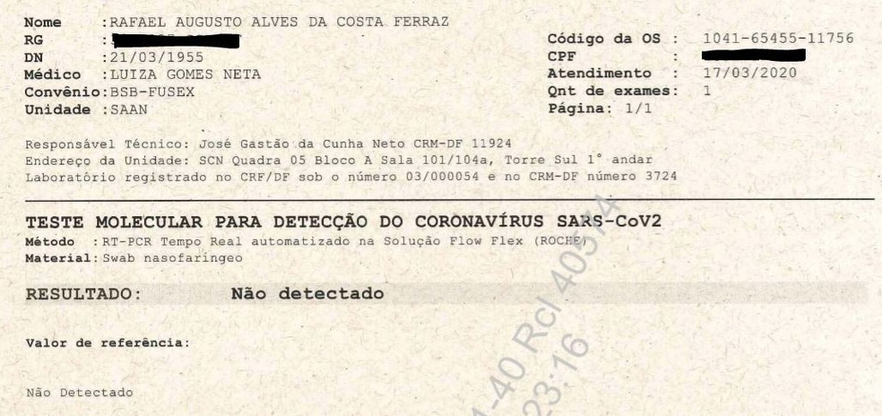 Second test report delivered by the government to the Federal Supreme Court.