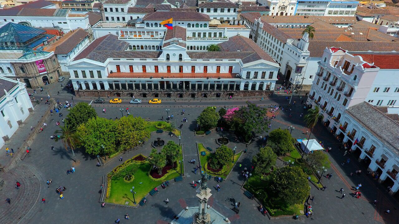 The headquarters of Ecuador's government in Quito.