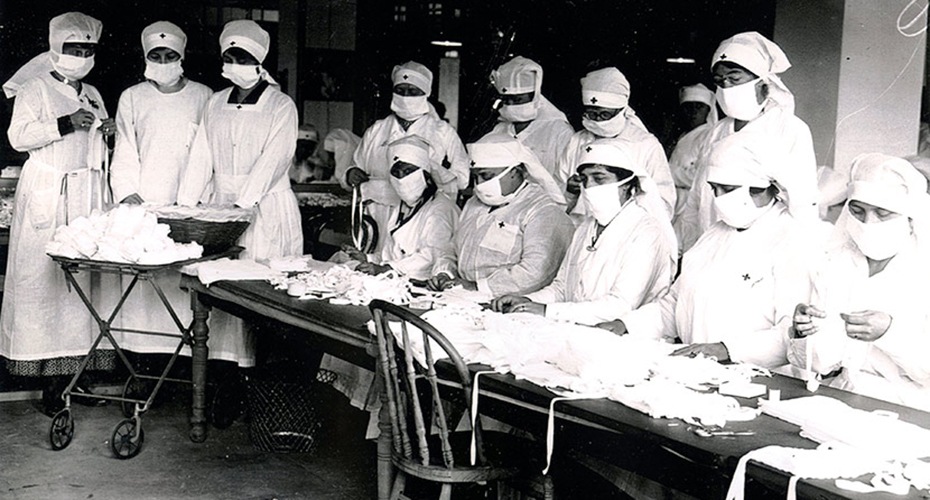 The 1918 flu, although to a much lesser extent (40 million deaths, just over two percent of the world's population), also reduced the labor force and had a similar, though lesser, impact.