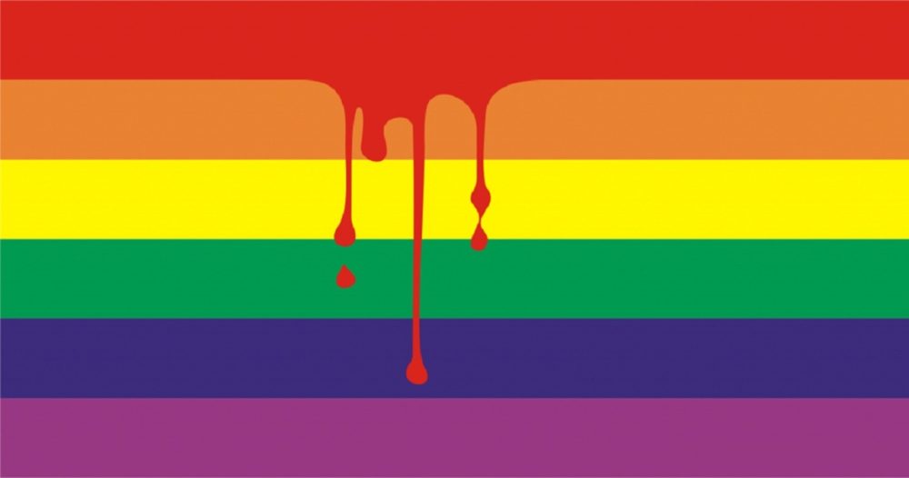 Bandeira-LGBT-sangrando