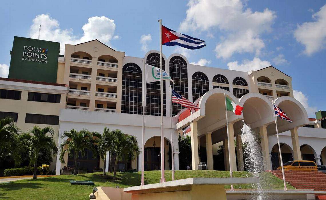 The Marriott is the only American operator in the island's tourism sector.