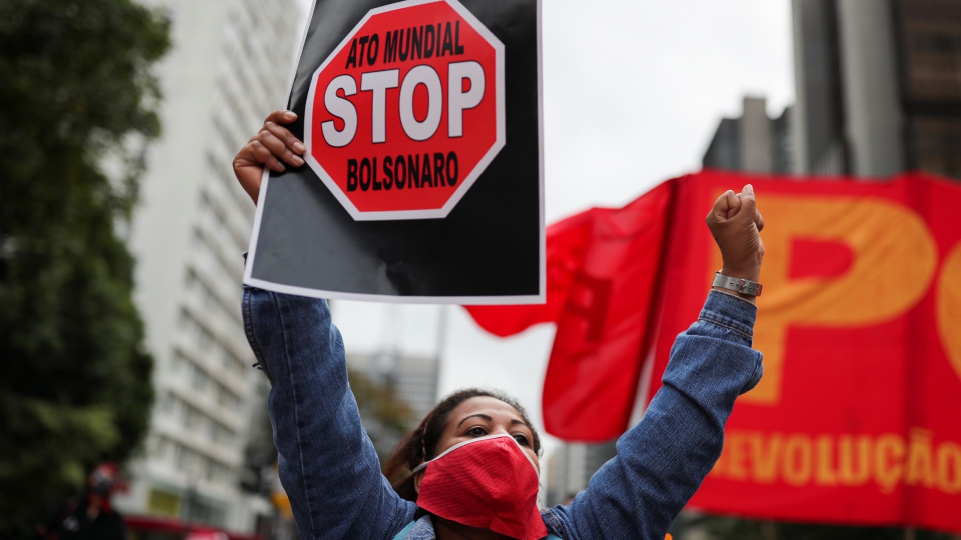 The rally was forced to obey a number of health measures enforced by the French authorities to prevent infection by the novel coronavirus.