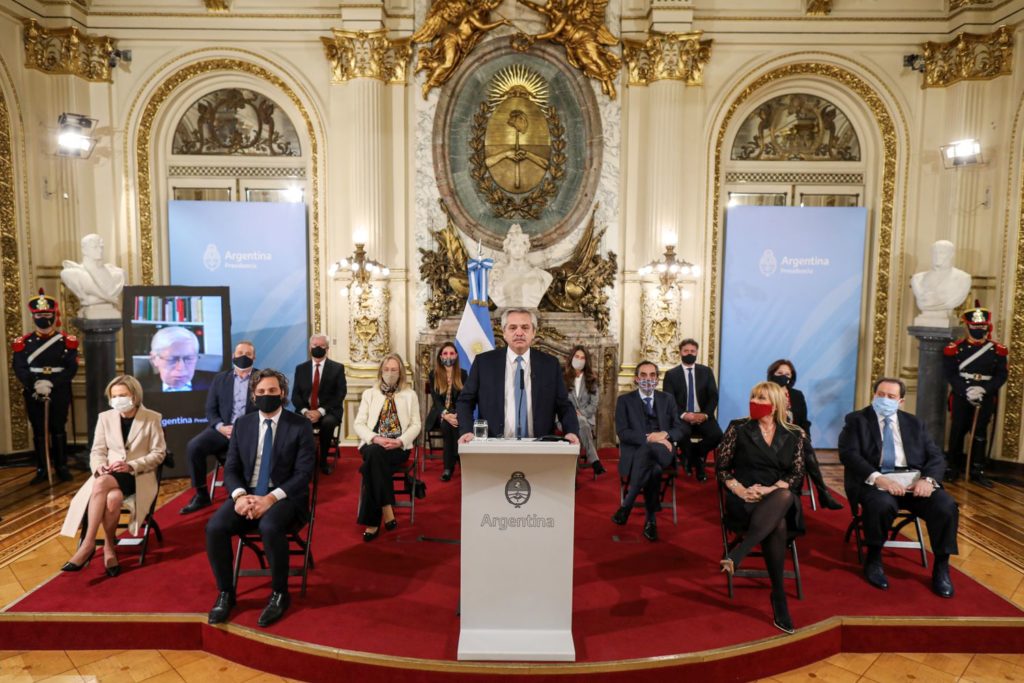 Alberto Fernández used the White Room of the Government House to present an ambitious reform of the Argentine judicial system.