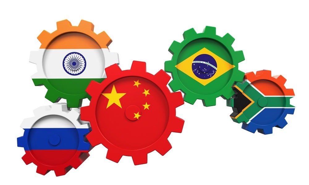 The BRICS countries: Brazil, Russia, India, China, and South Africa.