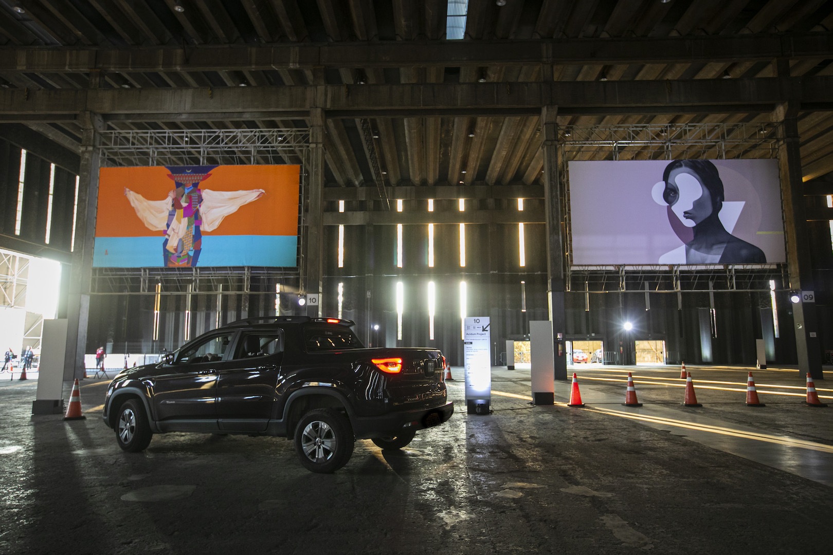 Brazil,The idea of a drive thru art gallery has been a big hit in São Paulo.