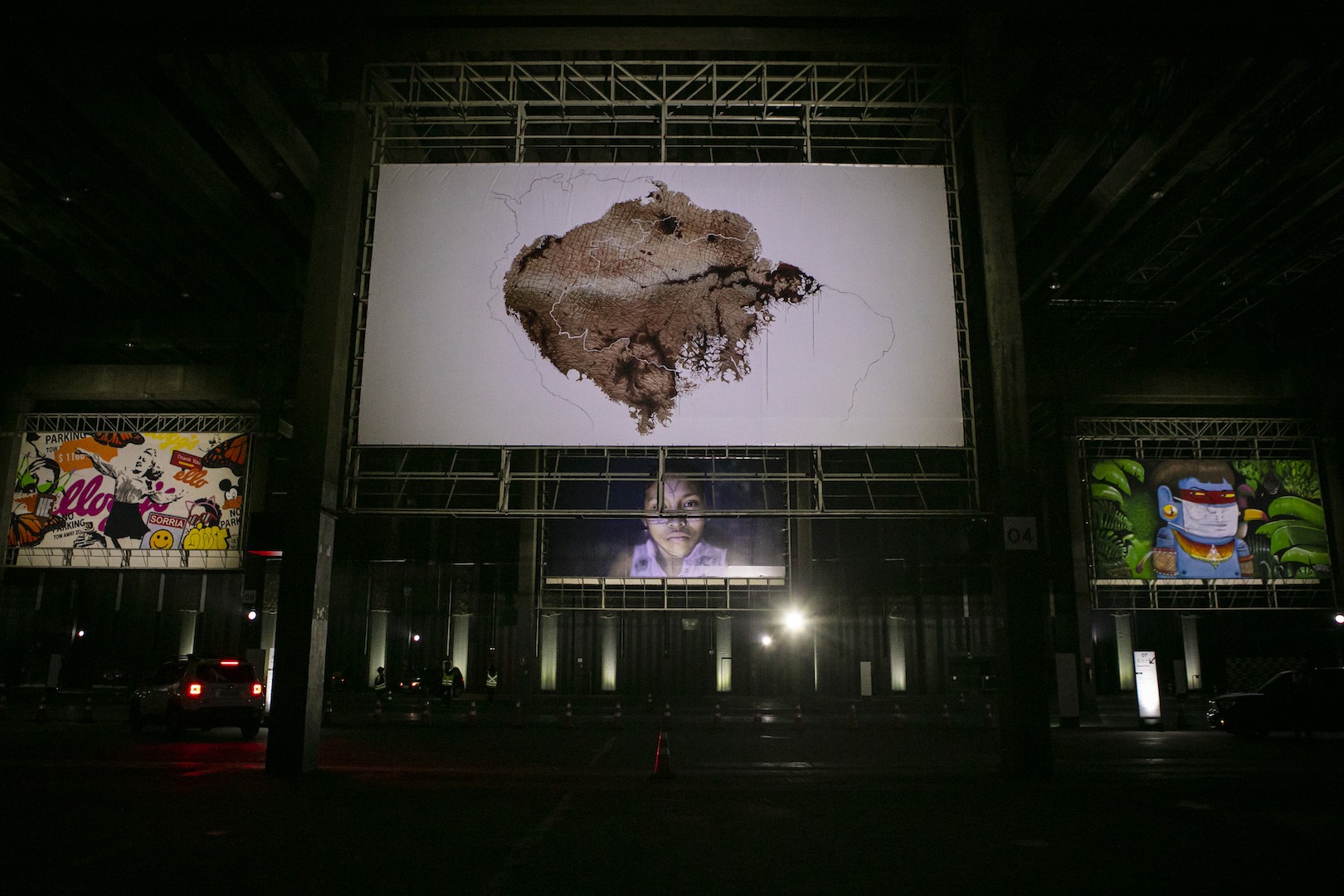 Brazil,One of the Drive-Thru gallery's works is by artist Luiz Escañuela.