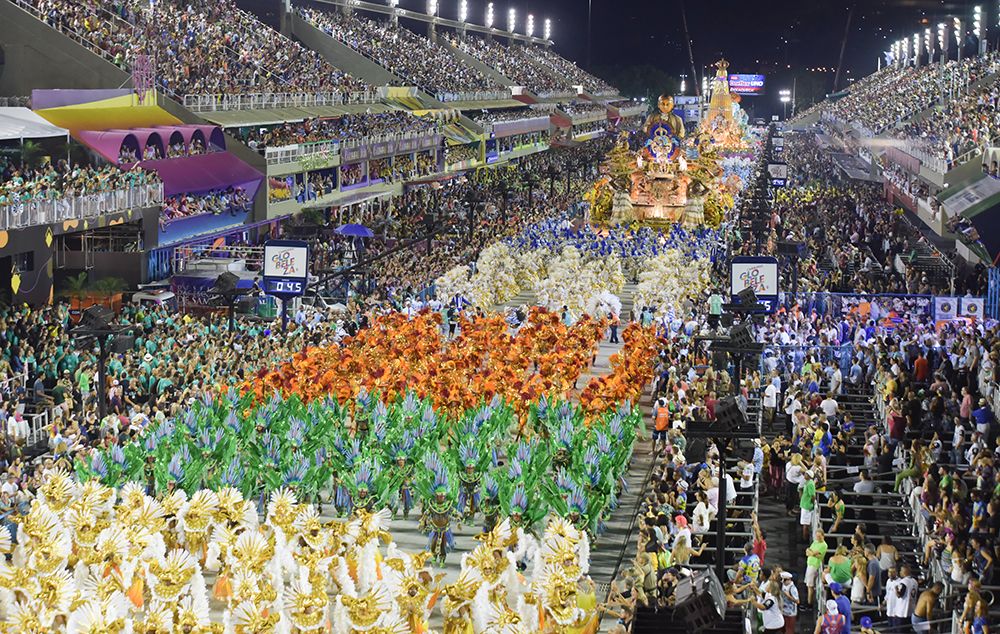 Marquês de Sapucaí is the venue for the famous carnival parade in Rio de Janeiro.