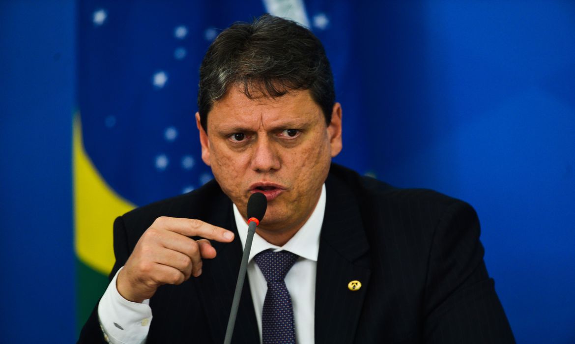 Brazilian Infrastructure Minister, Tarcísio Gomes de Freitas.