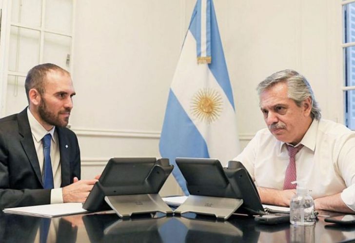Argentine President Alberto Fernández and Argentine Economy Minister Martín Guzmán.