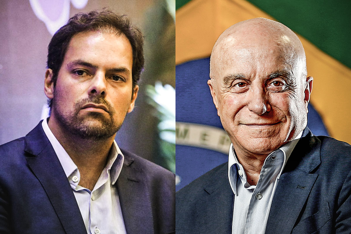 Former Special Secretary of Debureaucratization Paulo Uebel (left) and former Secretary of Privatizations Salim Mattar (right).