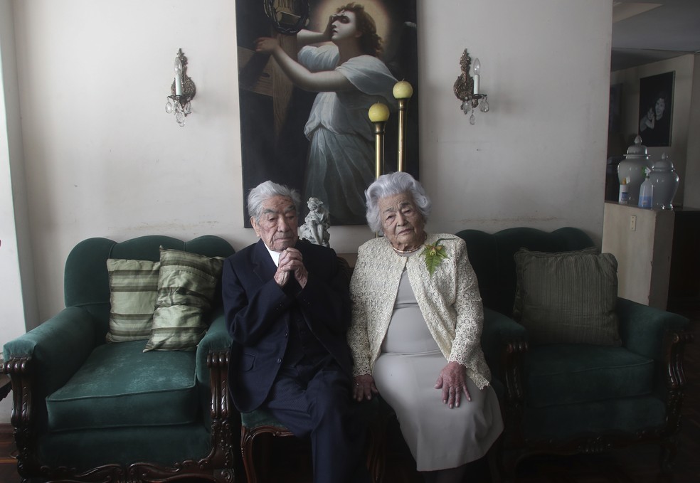 He is 110 years old and she is 104, both lucid and in good health.