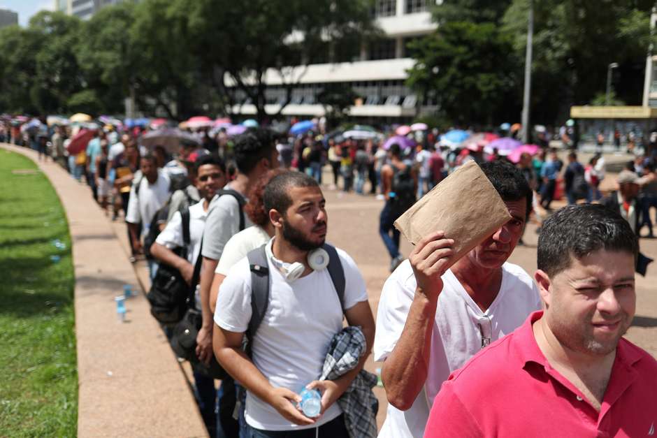 In Brazil, there are now 12.8 million unemployed, the equivalent of 13.3 percent of the labor force.