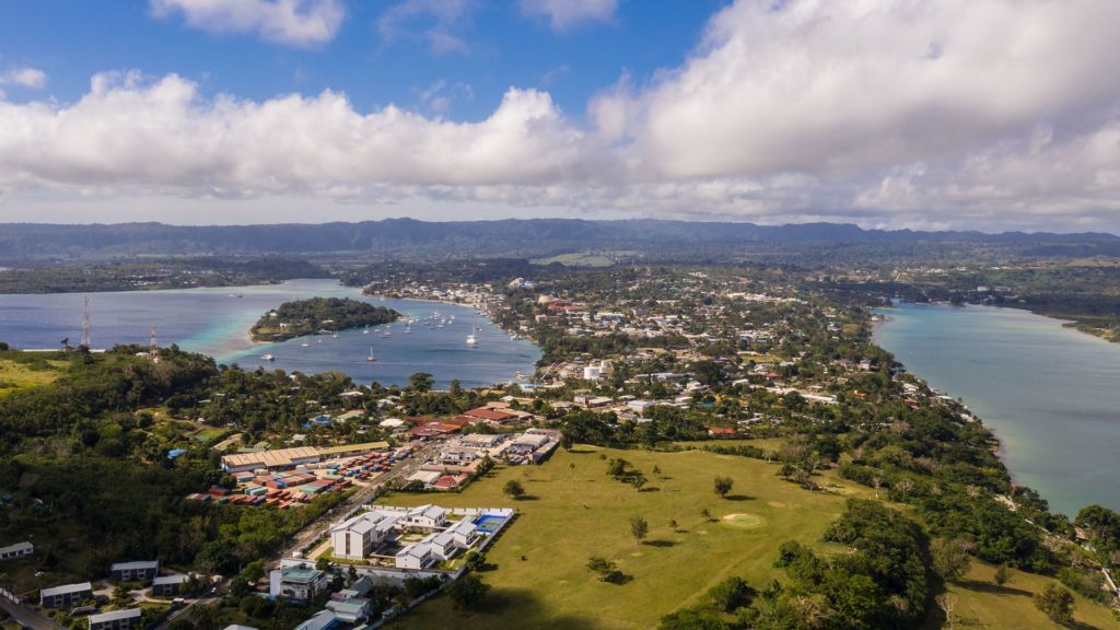 Vanuatu's capital and largest city, Port Vila.
