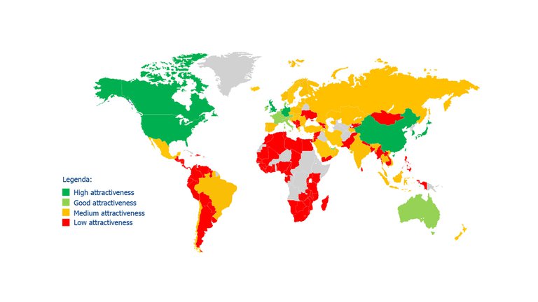 Brazil, which ranks 41st, with 44.74 points; Mexico, which ranks 43rd, with 43.46 points; and Chile, which ranks 46th, with a score of 39.80, over 60 points less than Germany. (Photo internet reproduction)