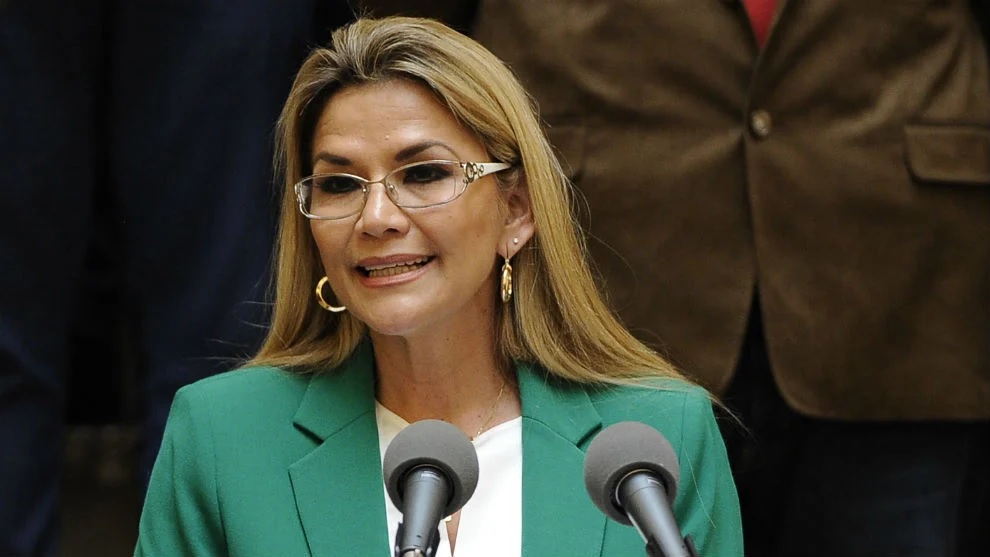 Bolivia's Interim President Jeanine Áñez.