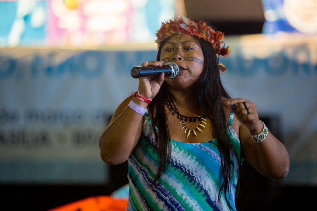 Alessandra Korap of the Munduruku tribe in the Amazon.