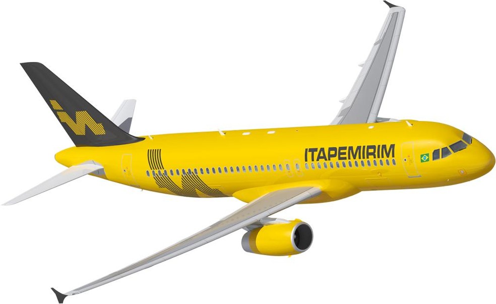 First plane of Brazil´s brandnew Itapemirim Airlines lands in the city of Natal