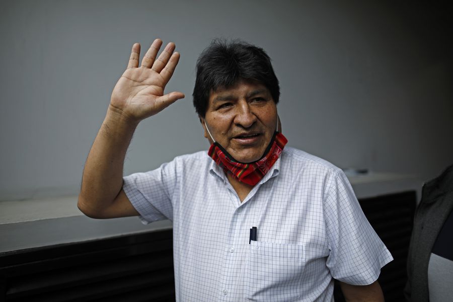 Bolivian former President Evo Morales has left Argentina on a flight traveling to Venezuela, Argentine state news agency Telam reported on Friday, which would come in the wake of his socialist party’s election win in Bolivia.