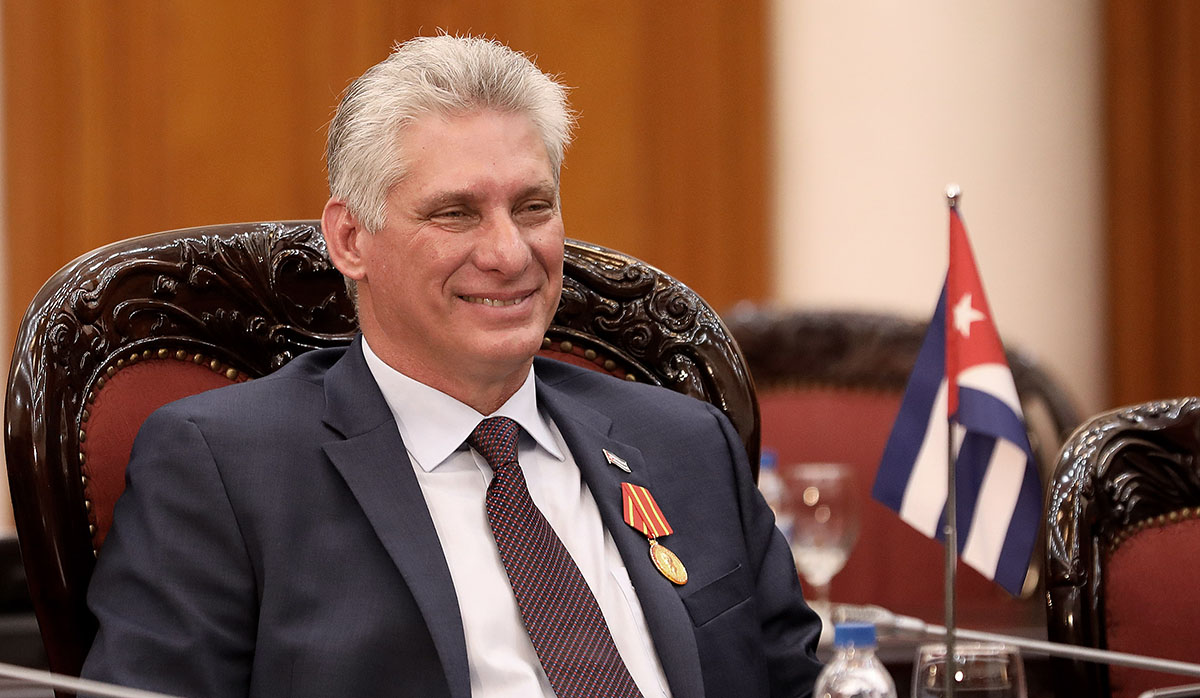 Cuban President Miguel Díaz-Canel.