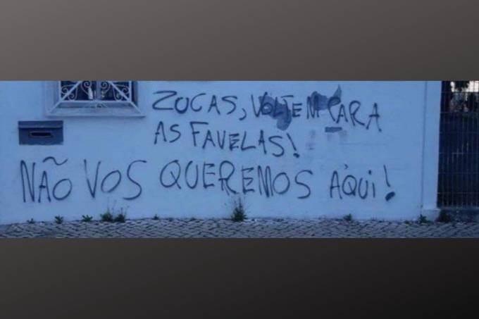 The walls of the Portuguese Catholic University (UCP) and a secondary school in Lisbon were graffitied with racist and xenophobic insults in the early hours of Friday, October 29th. The inscriptions refer to a "white Europe" and ask Brazilian immigrants to "go back to the favelas".