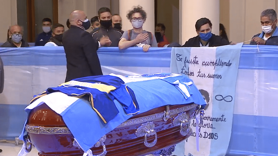 Maradona Coffin