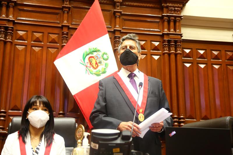 Sagasti, a legislator from the centrist Purple Party, is expected to serve out his term until July next year, with a new presidential election scheduled for April 11th.