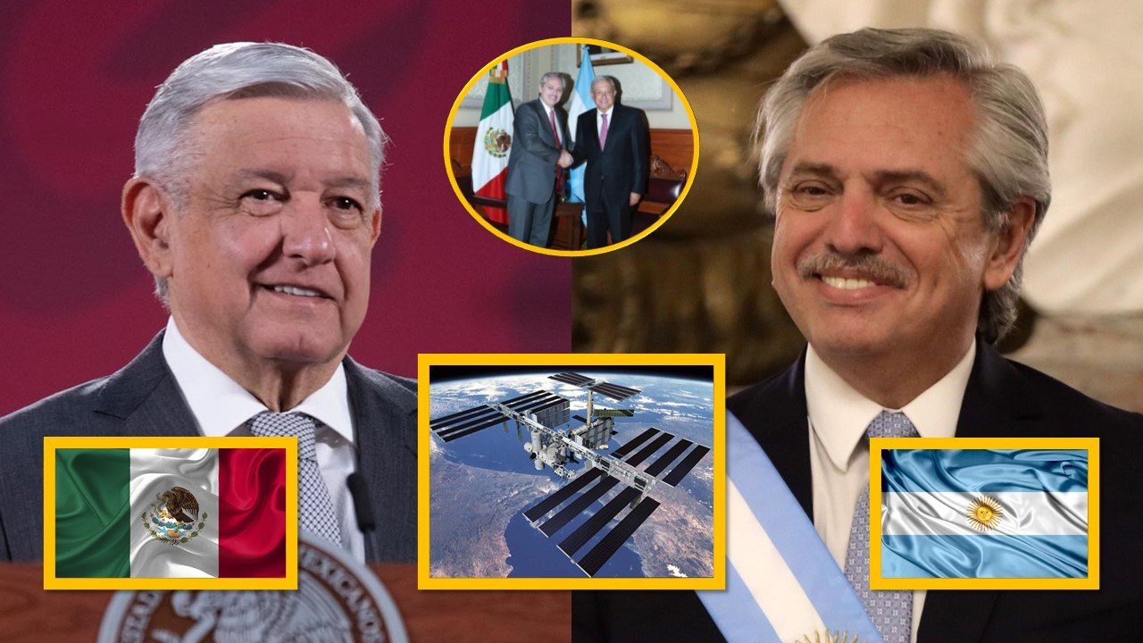 Mexican President Andrés Manuel López Obrador (left) and Argentine President Alberto Fernández (right).