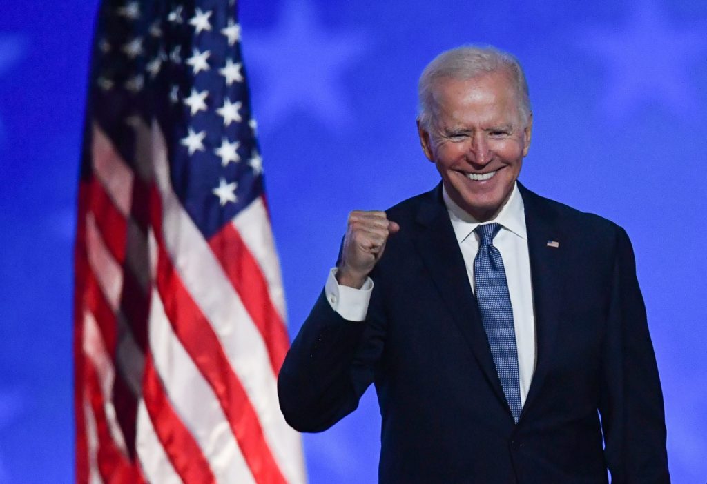 Newly-elected President of the United States, Joe Biden.