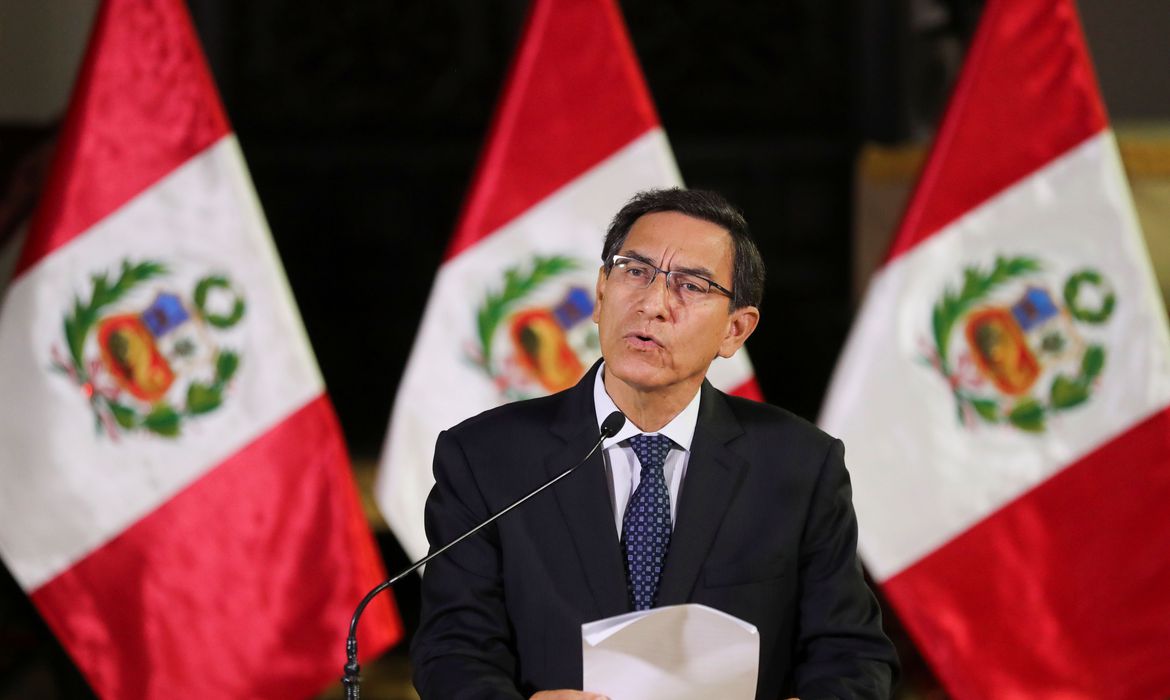 Peru's former President Martín Vizcarra.