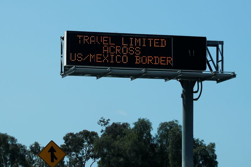 U.S. Mexico border during the outbreak of the coronavirus disease (COVID-19) in California