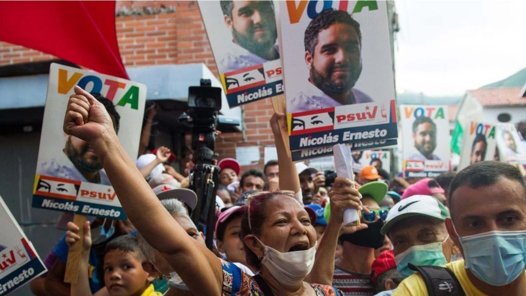 Venezuelans vote Sunday in legislative elections set to tighten President Nicolas Maduro's grip on power and further weaken his US-backed opposition rival Juan Guaido, who is leading a boycott of the polls he calls a fraud.