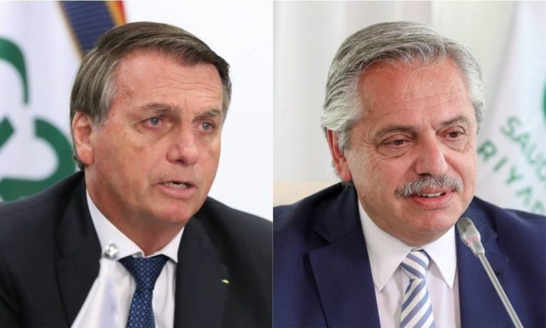 Presidents Alberto Fernández and Jair Bolsonaro Hold First Official Talk