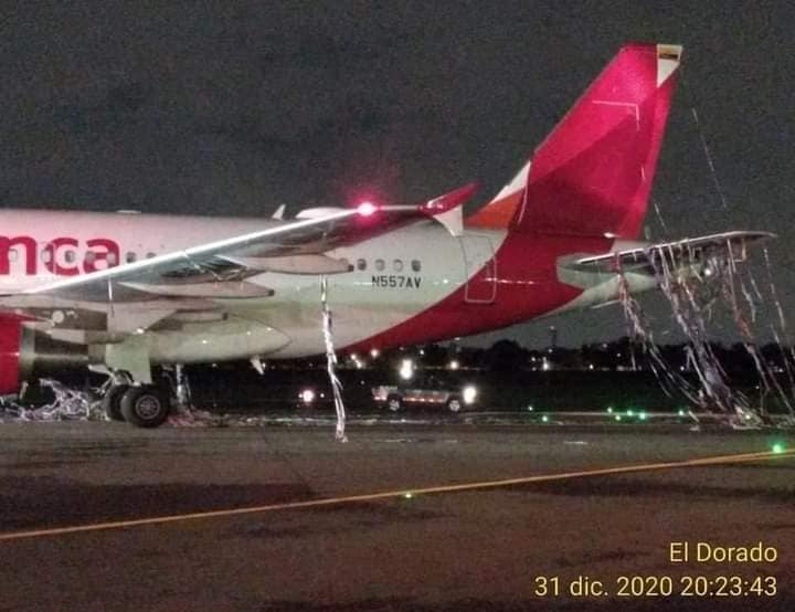Avianca Airbus A319 Hits Pyrotechnic Balloon on Landing at Bogotá Airport