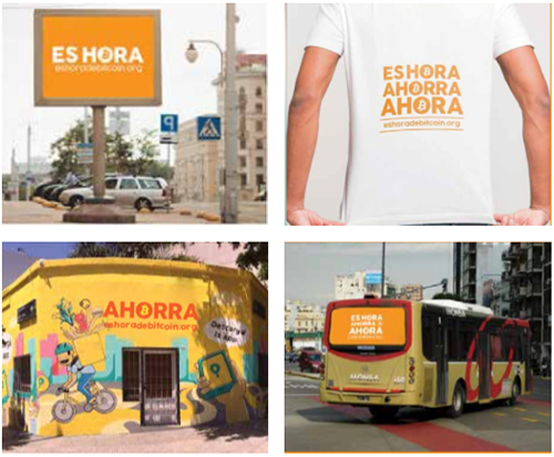 In the case of Argentina, 'Es hora de Bitcoin' will include advertisements on bus lunettes, posters on public roads, murals, T-shirts and a plane that will visit seaside resorts in coastal towns