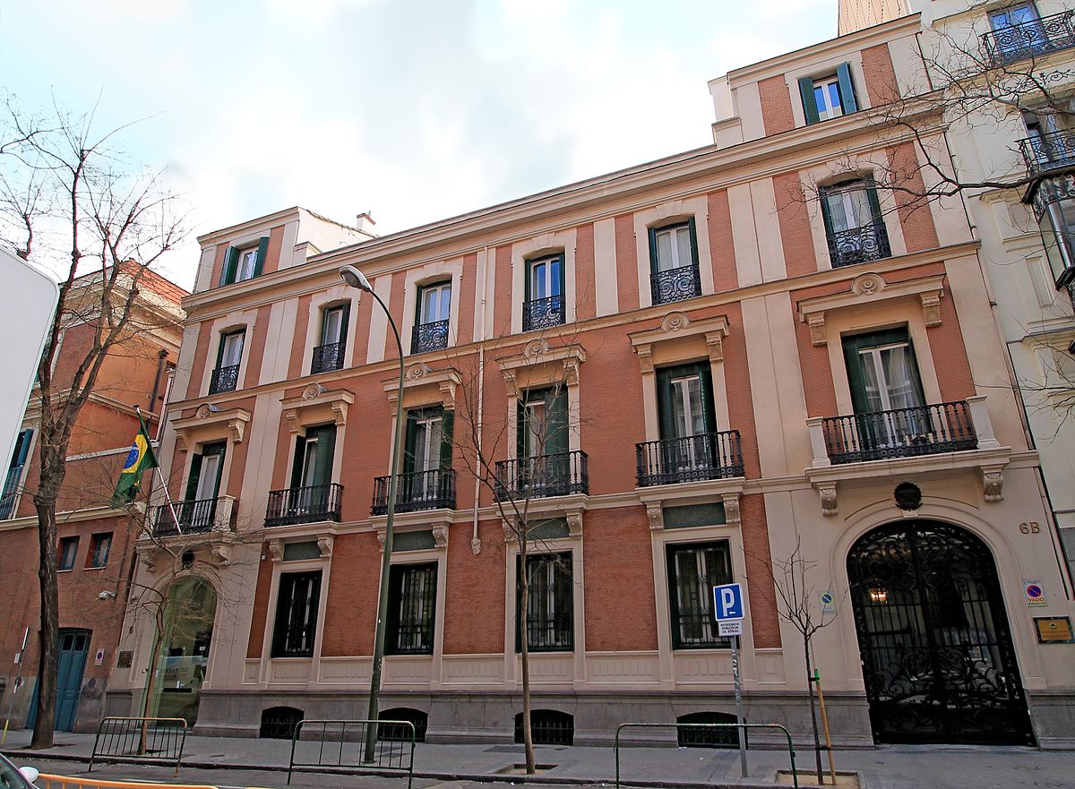Brazilian Embassy in Madrid. (Photo internet reproduction)