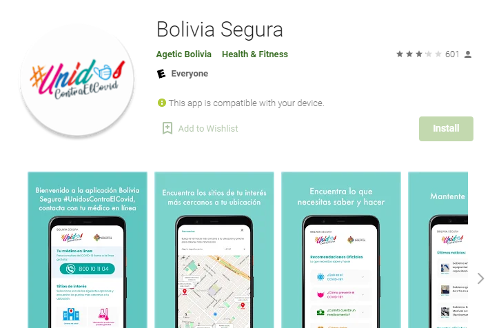 “The application that they present to us can be on the cell phones of each Bolivian, we understand that it will be very useful (…). To have very important information that is going to be distributed in a small brochure that is going to be distributed to the different points so that the population can also access this publication in print, ”said the president.