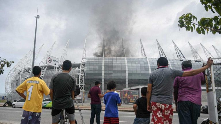 Fire Erupts at Brazil Stadium That Hosted World Cup Games