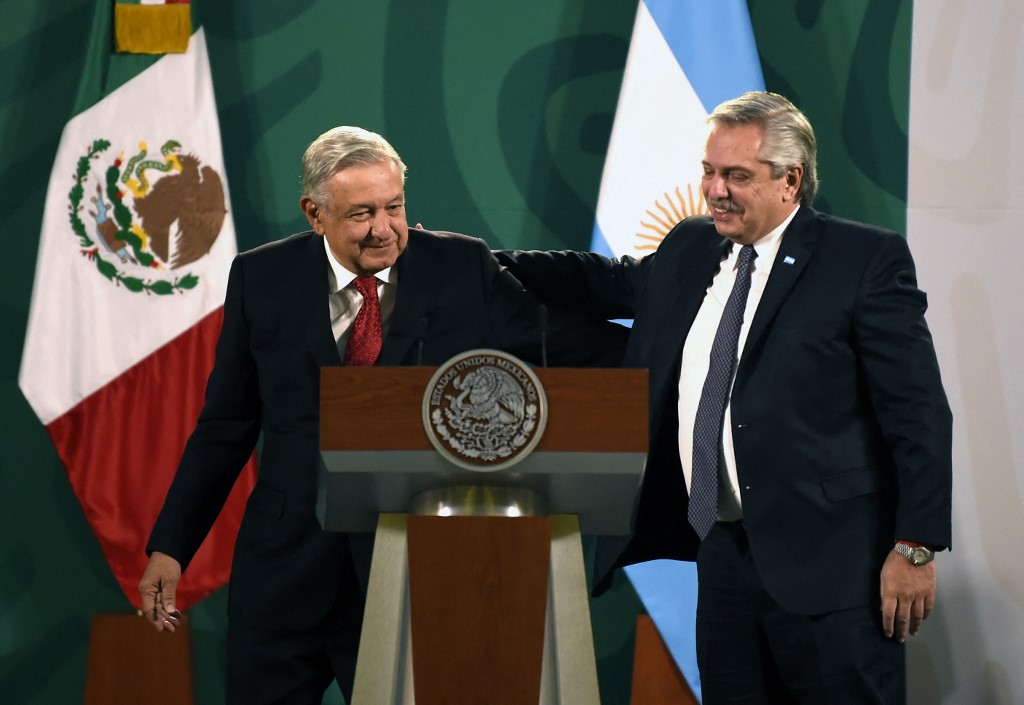 Mexican President Andres Manuel Lopez Obrador, Argentinian President Alberto Fernandez , (Photo Internet Reproduction(