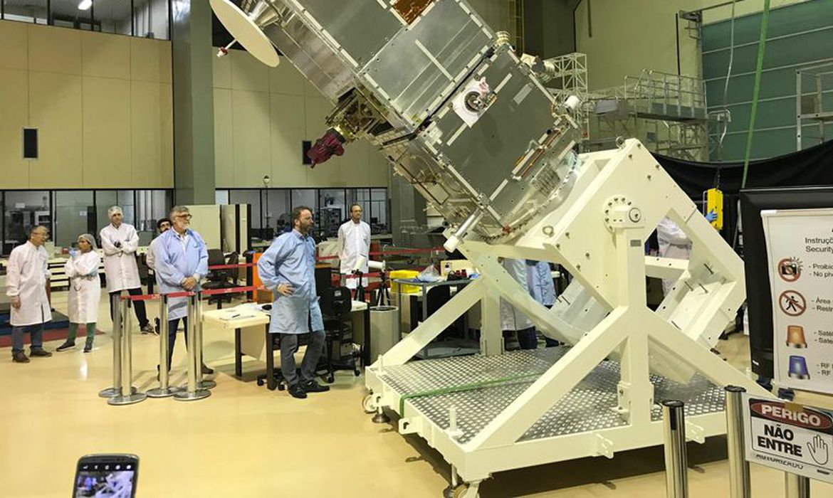 The Amazonia-1 will be launched at 1:54 AM (Brasília time) on February 28th on the PSLV-C51 mission of the Indian Space Research Organisation (ISRO). (Photo Internet Reproduction)