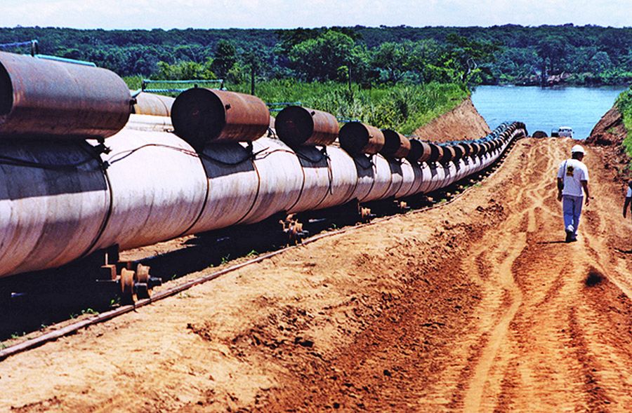 Bolivia-Brazil natural gas pipeline; (Photo internet reproduction)