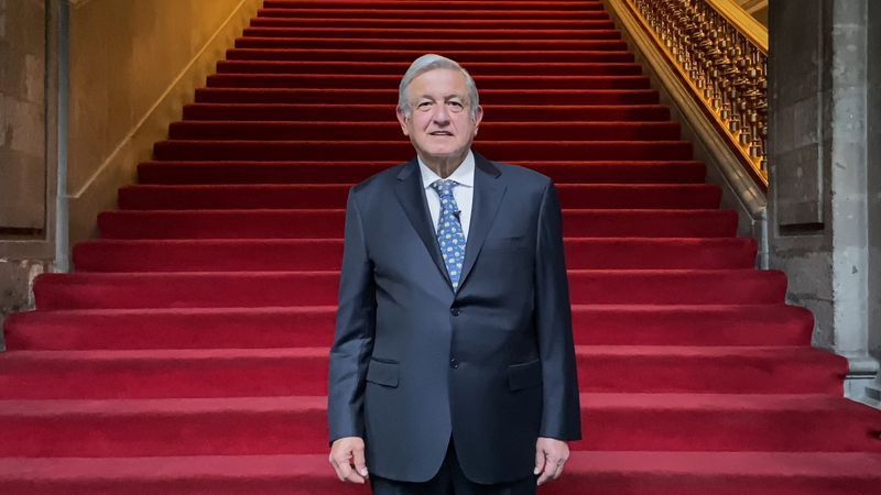 Mexican President Andres Manuel Lopez Obrador speaks about his health in a video message as he recovers from the coronavirus disease (COVID-19), in Mexico City
