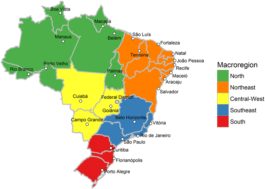 Brazilian state capitals, (Photo internet reproduction)