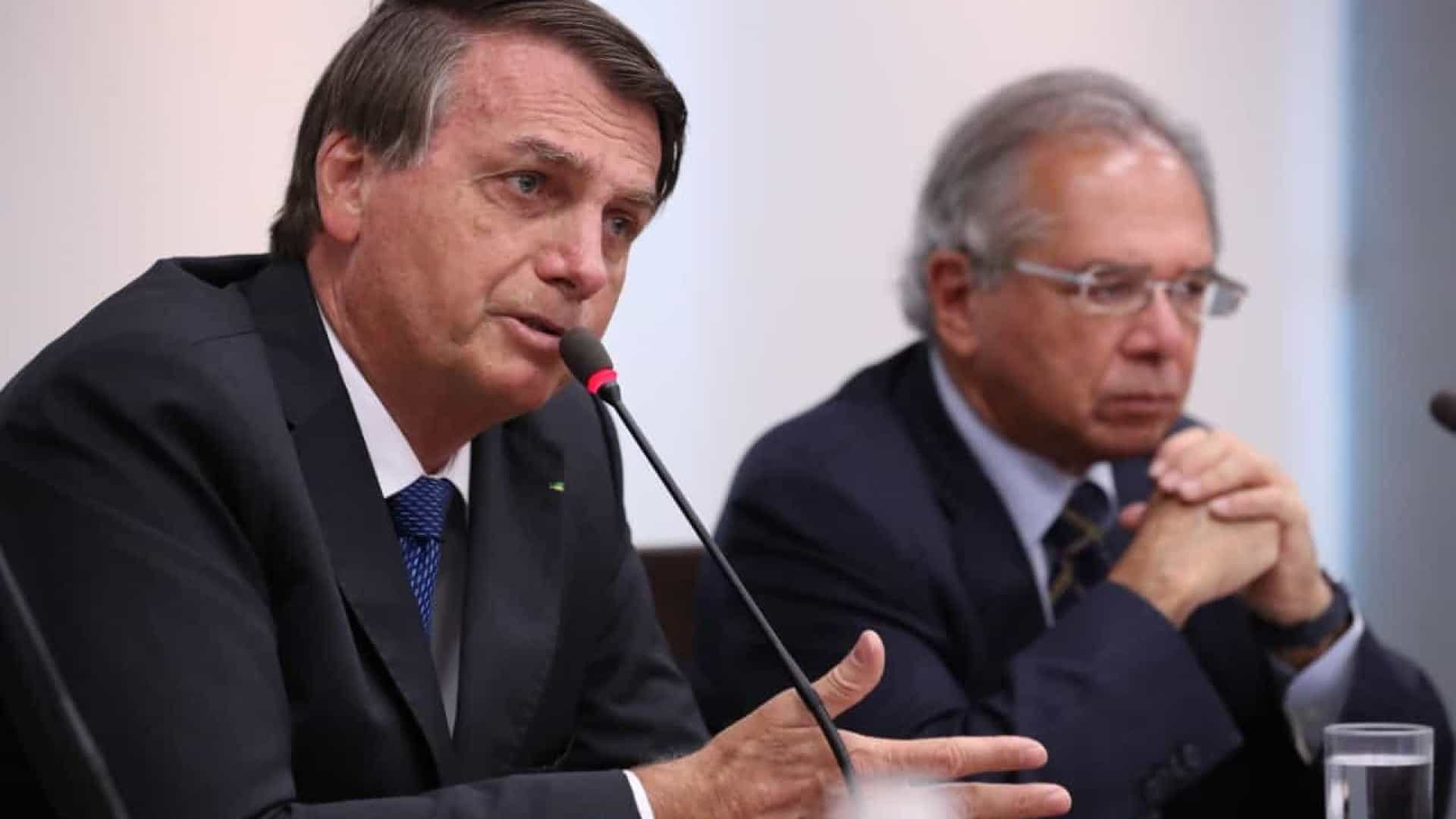Jair Bolsonaro and Paulo Guedes