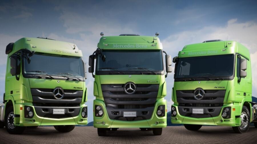 Mercedes Trucks made in Brazil. (Photo internet reproduction)